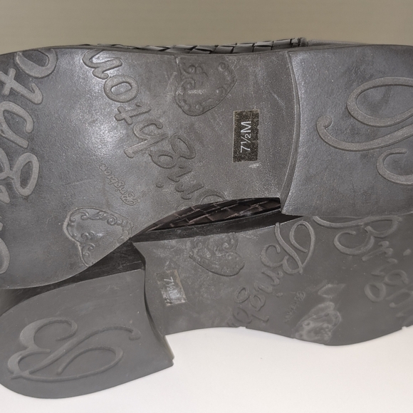 Brighton Leather Weave Brown‎ Leather Ankle Boots Women's Size 7.5 - Picture 7 of 7